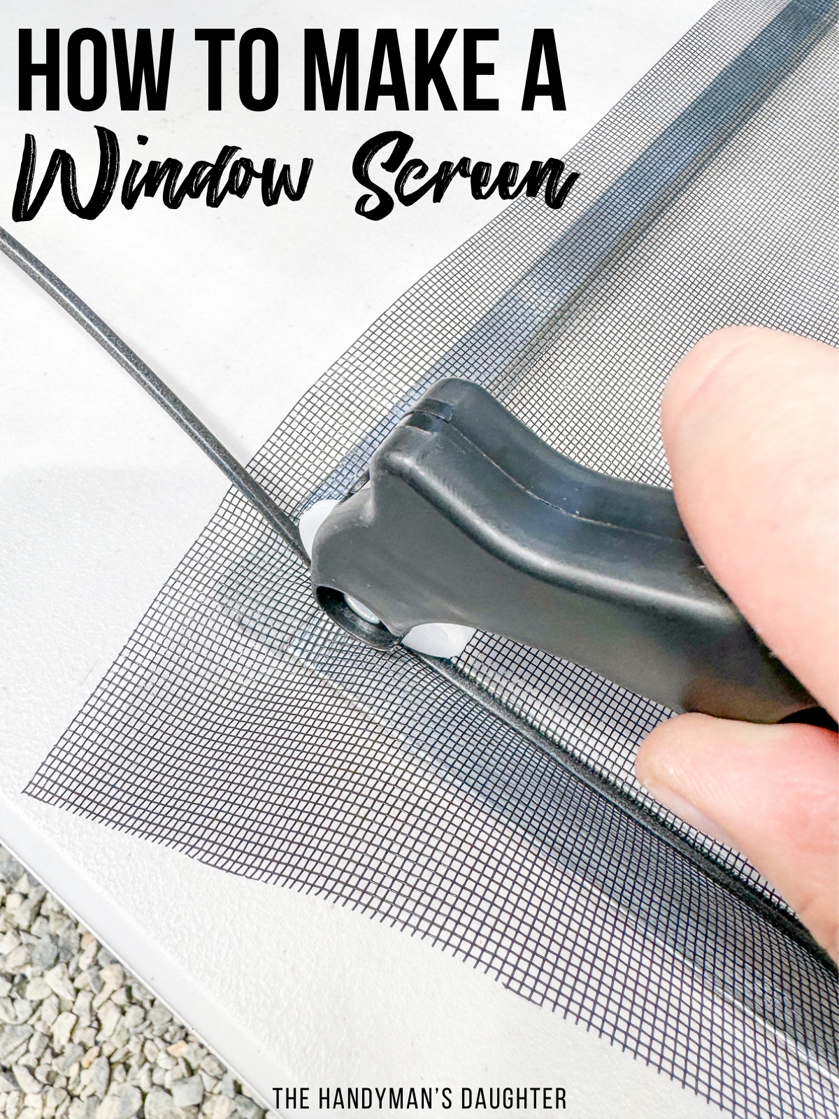 how to make a window screen