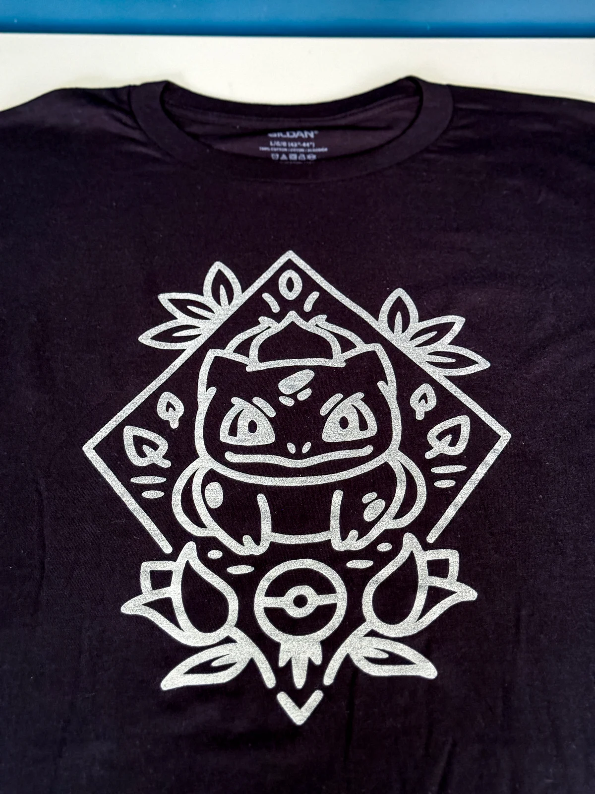 DIY screen printed t-shirt with pokemon image