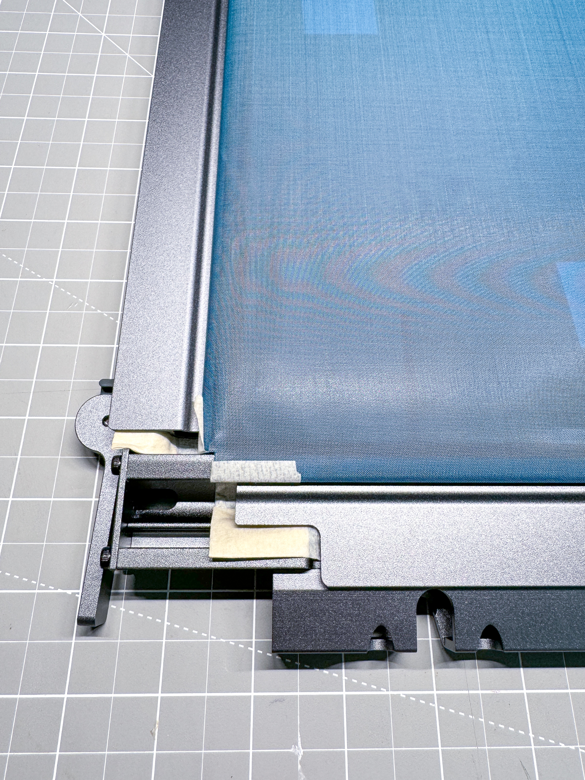 xTool screen printing frame with pins installed
