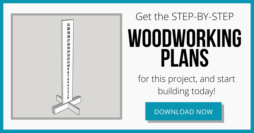 download box for the woodworking plans for DIY cornhole scorekeeper