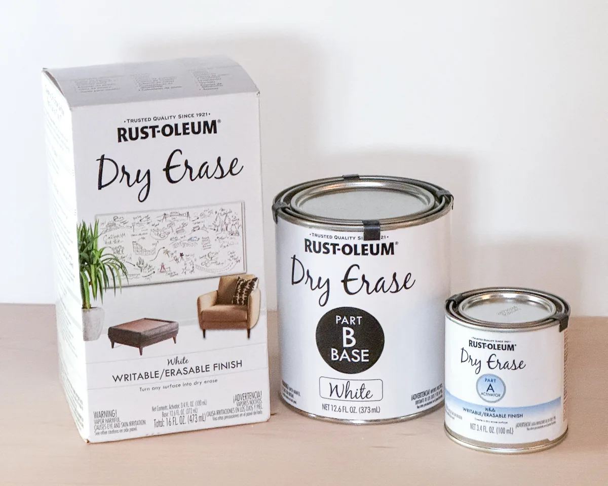 Rustoleum dry erase paint