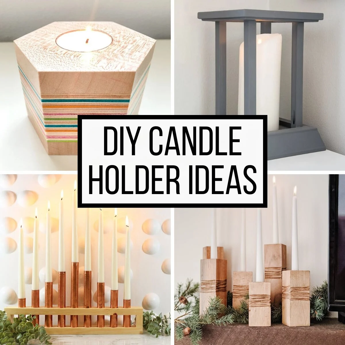 DIY candle holder ideas