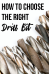 how to choose the right size drill bit