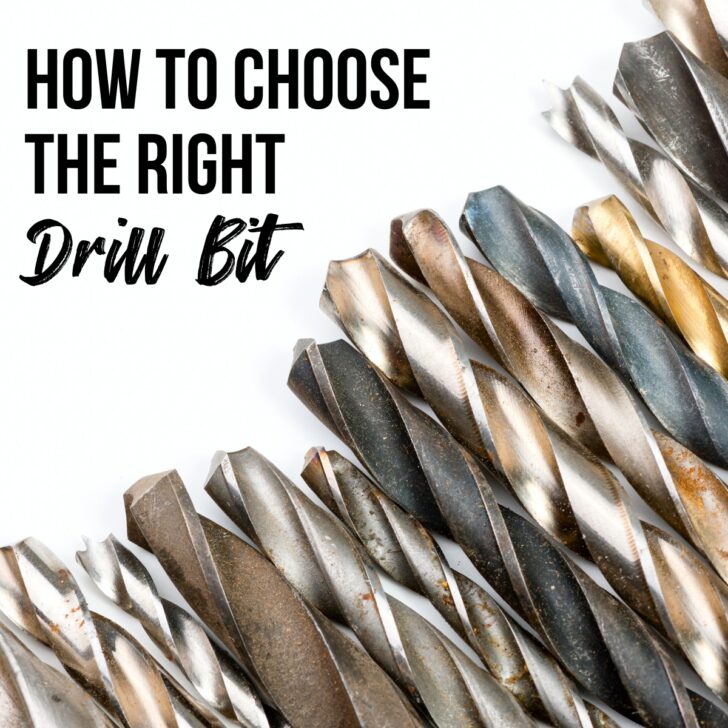 how to choose the right drill bit