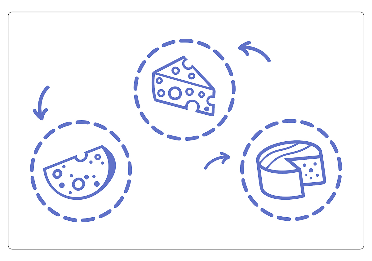 screenshot of edited cheese tray file in Adobe Illustrator