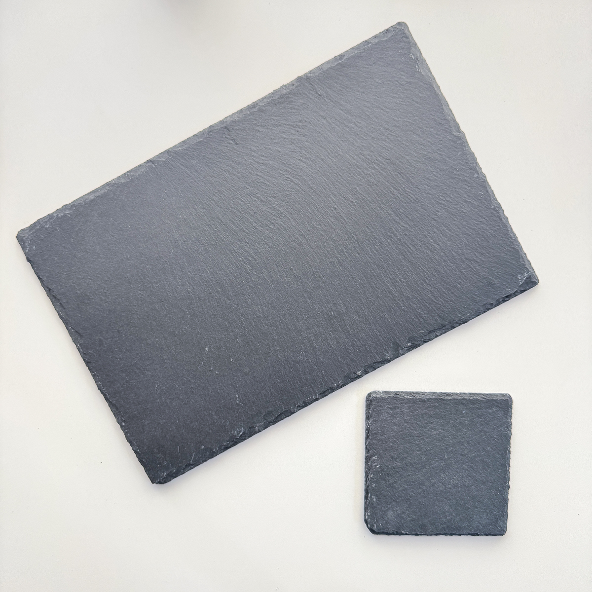 slate coaster and tray