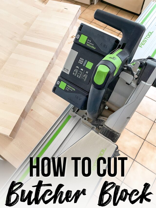 How to Cut Butcher Block Countertop - The Handyman's Daughter