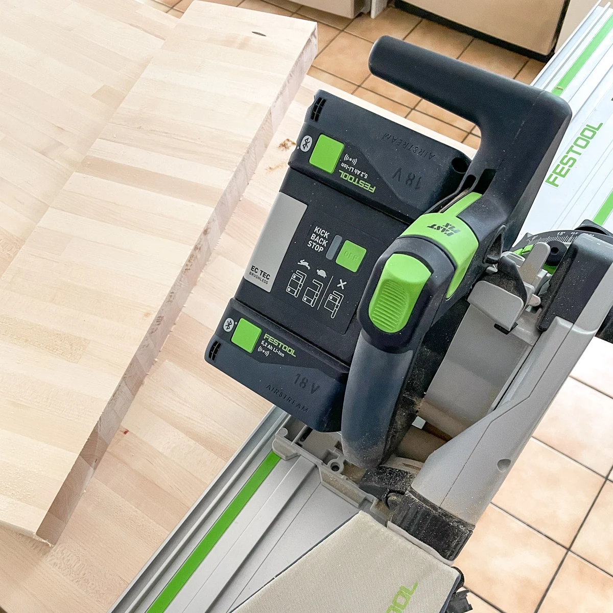 how to cut butcher block countertop