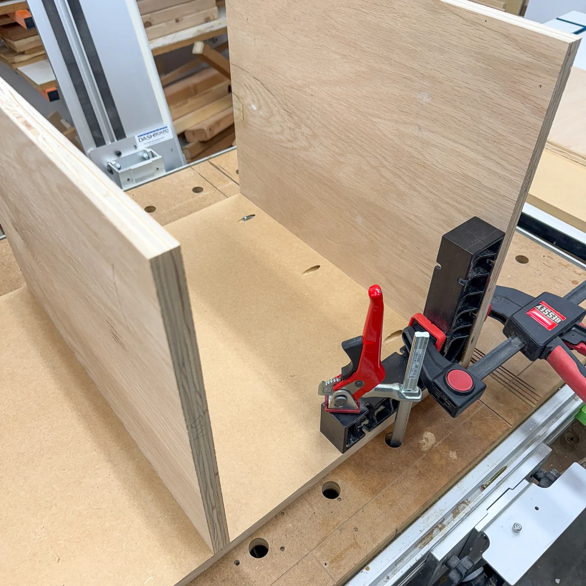 attaching the 3d printer stand sides