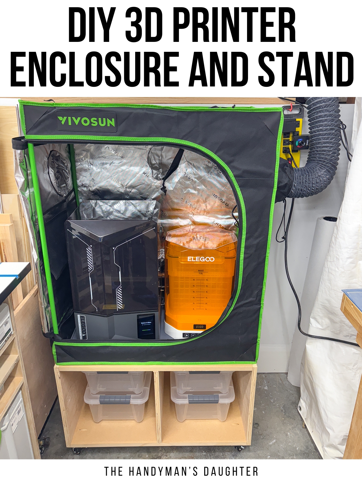 DIY 3d printer stand and enclosure